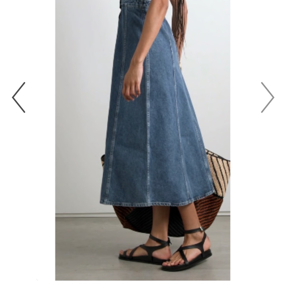 Citizens Of Humanity Blue Denim Idalene Maxi Dress - Picture 12 of 15